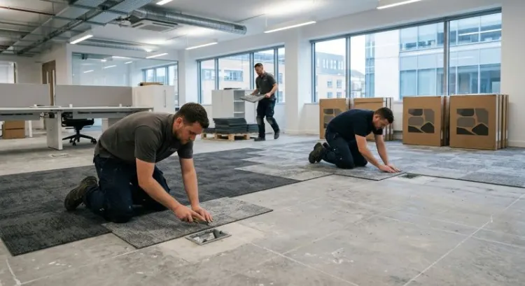 Sol d'un local professionnel : moquette, LVT ou béton ciré, comment choisir selon le trafic ?