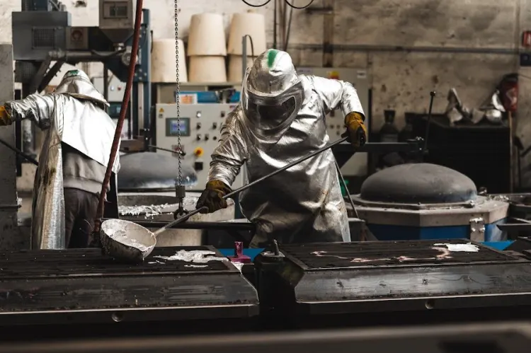 Rhonalu - Fonderie d’aluminium au sable à vert en coulée par gravité