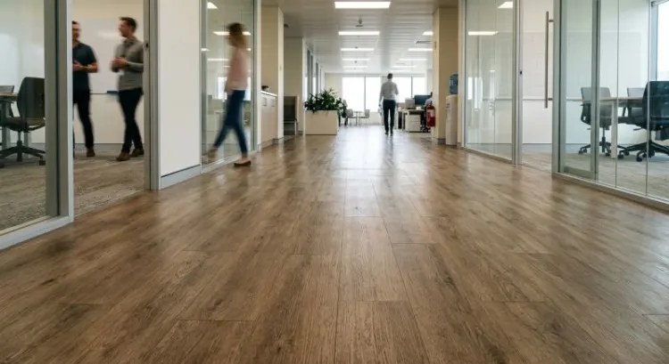 Sol d'un local professionnel : moquette, LVT ou béton ciré, comment choisir selon le trafic ?