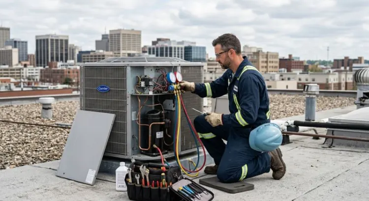 Maintenance climatisation et ventilation : le calendrier annuel d'un local pro